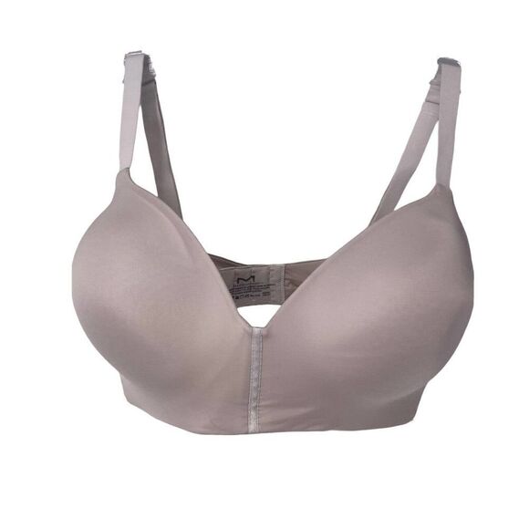 Maidenform Bra Size 34D White Wireless Lightly Padded Back Closure Bra Comfort - Picture 1 of 7